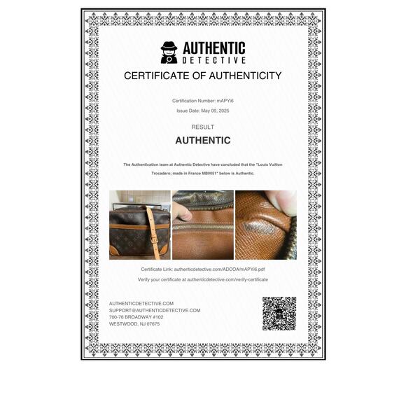 Vintage Trocadero Handbag Monogram Canvas 30 - Picture 11 of 12